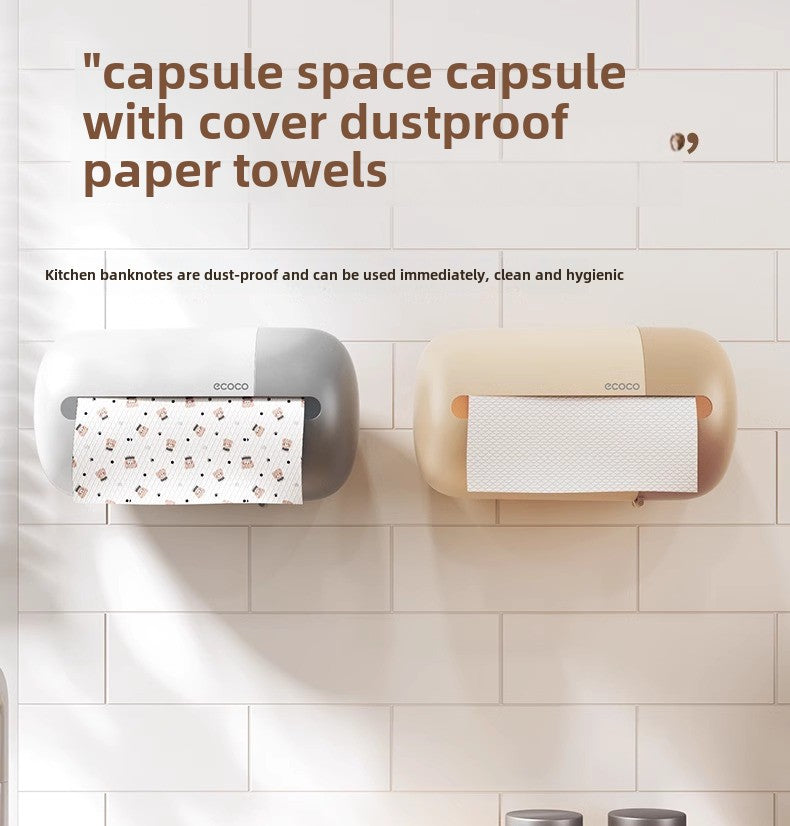 ECOCO Multi-Functional Wall-Mounted Tissue Box with Tissue inside - My Store