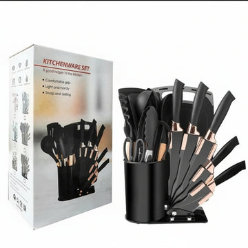 20-Piece Kitchen Utensils & Knife Set with Stand