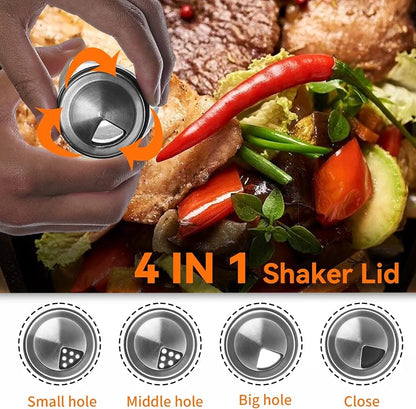 6-Piece 360° Rotating Carousel Spice Jar Set