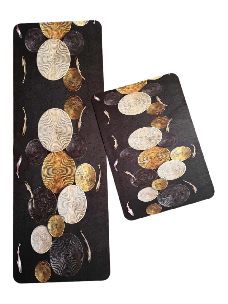 2-Piece Large Runner & Mat Set – Elegant Napa Leather Finish with Anti-Slip Base - My Store