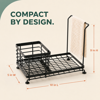 Compact Kitchen Sink Caddy Organizer
