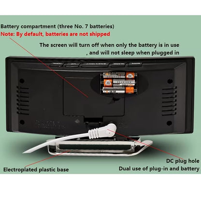 6.6-Inch Multifunctional LED Alarm Clock - My Store
