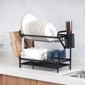 Premium 2-Tier Dish Drying Rack with Utensil Holder & Cutting Board Slot - My Store
