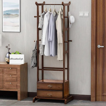 Modern Bamboo Multi-Functional Wardrobe & Coat Rack - My Store