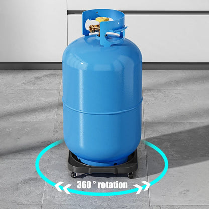 Heavy-Duty Movable Gas Cylinder & Planter Trolley | 360° Rolling Base
