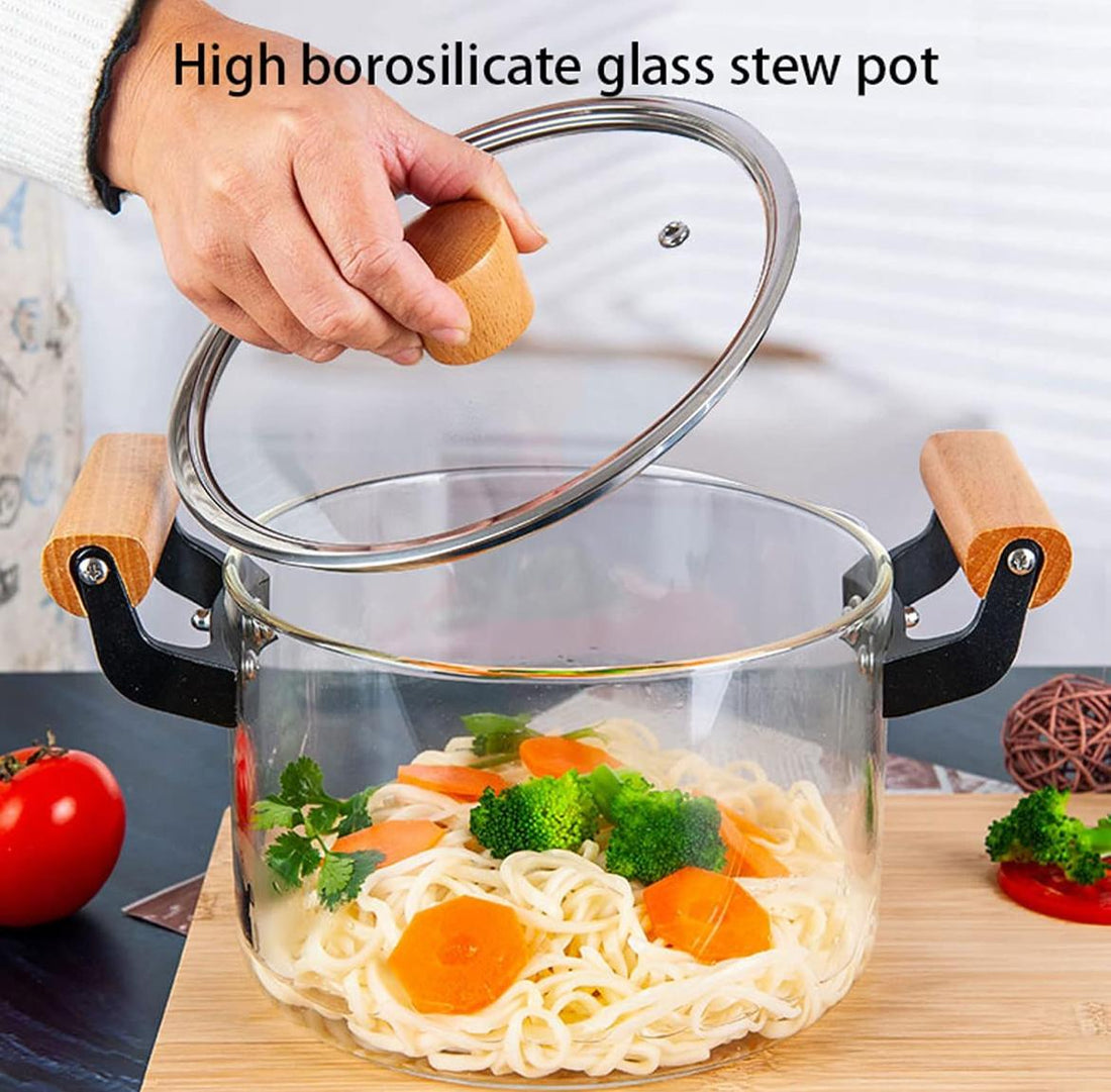 Heat Resistant Borosilicate Glass Cooking Pot - My Store