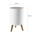 Indoor Trash Bin with Wooden Feet – 7L - My Store