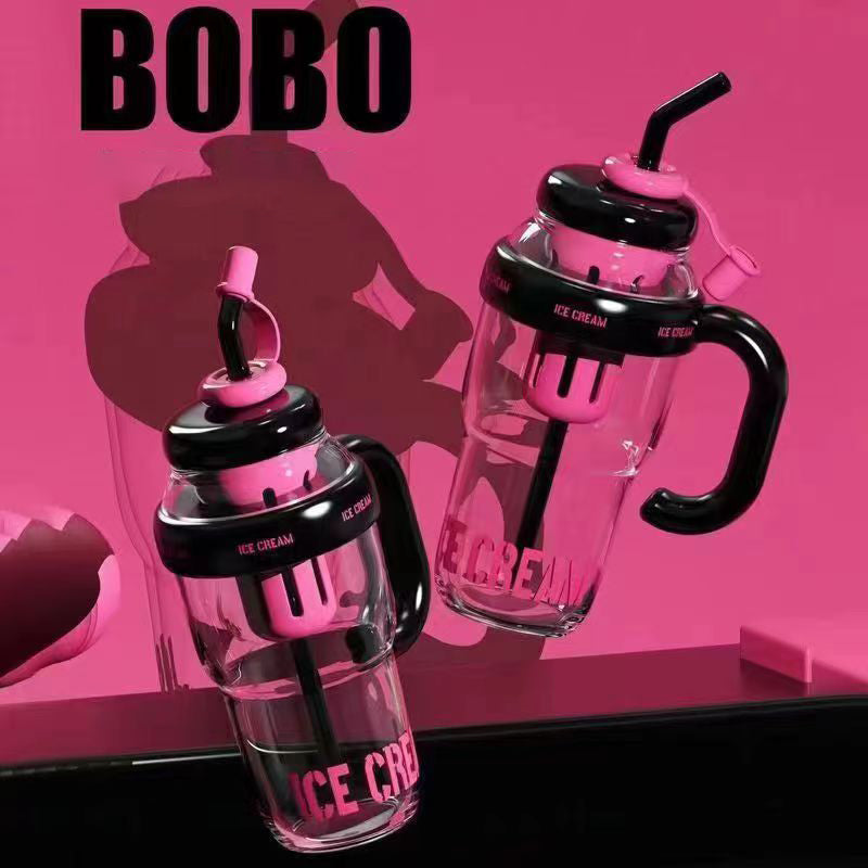 Ice Cream Cup with Straw - My Store