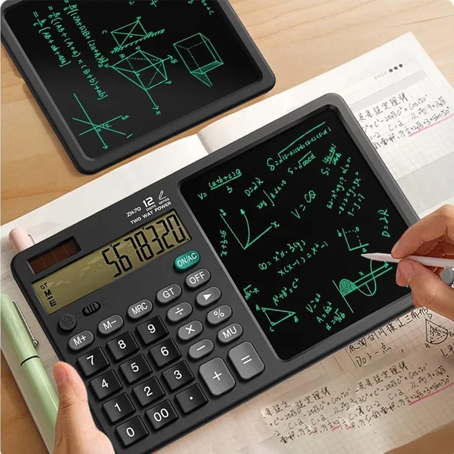 12-Digit Desktop Calculator with LCD Handwriting Notepad - My Store