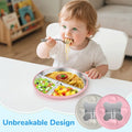 6-Piece Stainless Steel & Silicone Baby Feeding Set - My Store