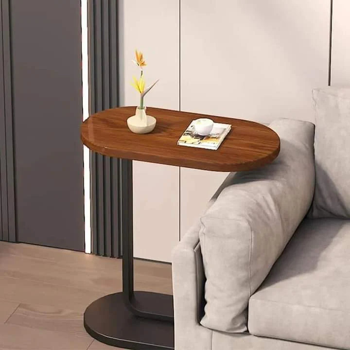 Modern C-Shaped Side Table | Space-Saving Sofa & Bedside Companion - My Store