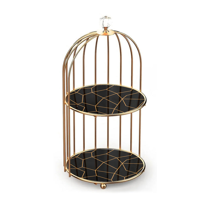 2-Tier Golden Vanity Cage - My Store