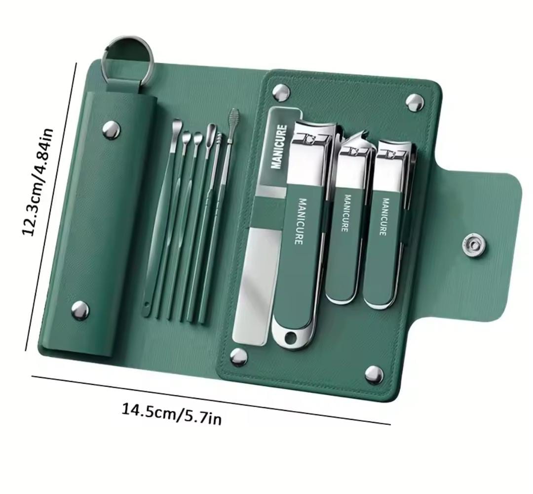 10pcs Deluxe Manicure & Pedicure Set – Stainless Steel Grooming Kit - My Store