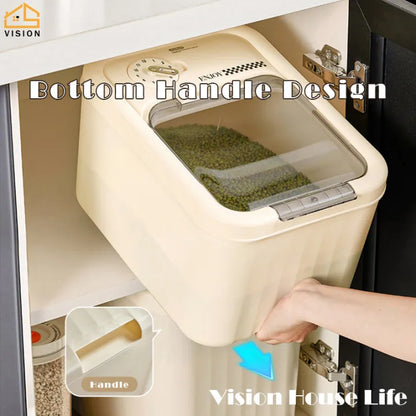 Timed Large-Capacity Rice & Grain Storage Container - My Store