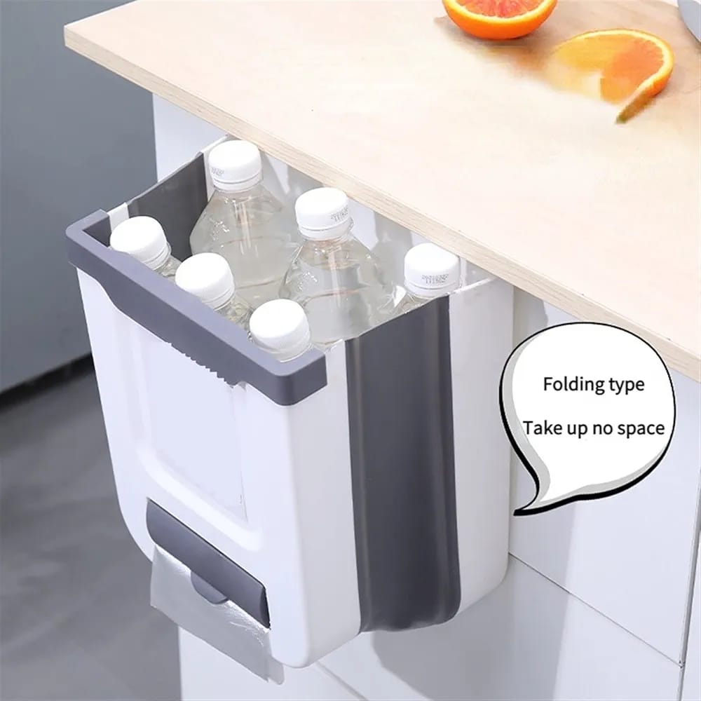 UrbanFold Wall-Mounted Folding Kitchen Trash Can - My Store