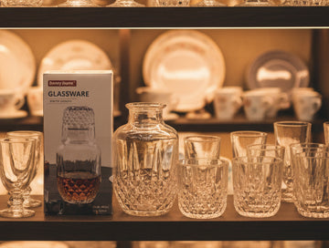 Danny Home Luxe Glass Water Carafe Set with Tumbler Lid – 600ml