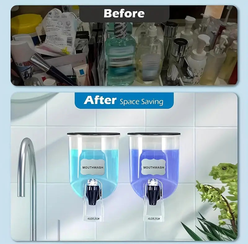 ClearView Wall-Mounted Dispenser for Kitchen & Bathroom 800ML