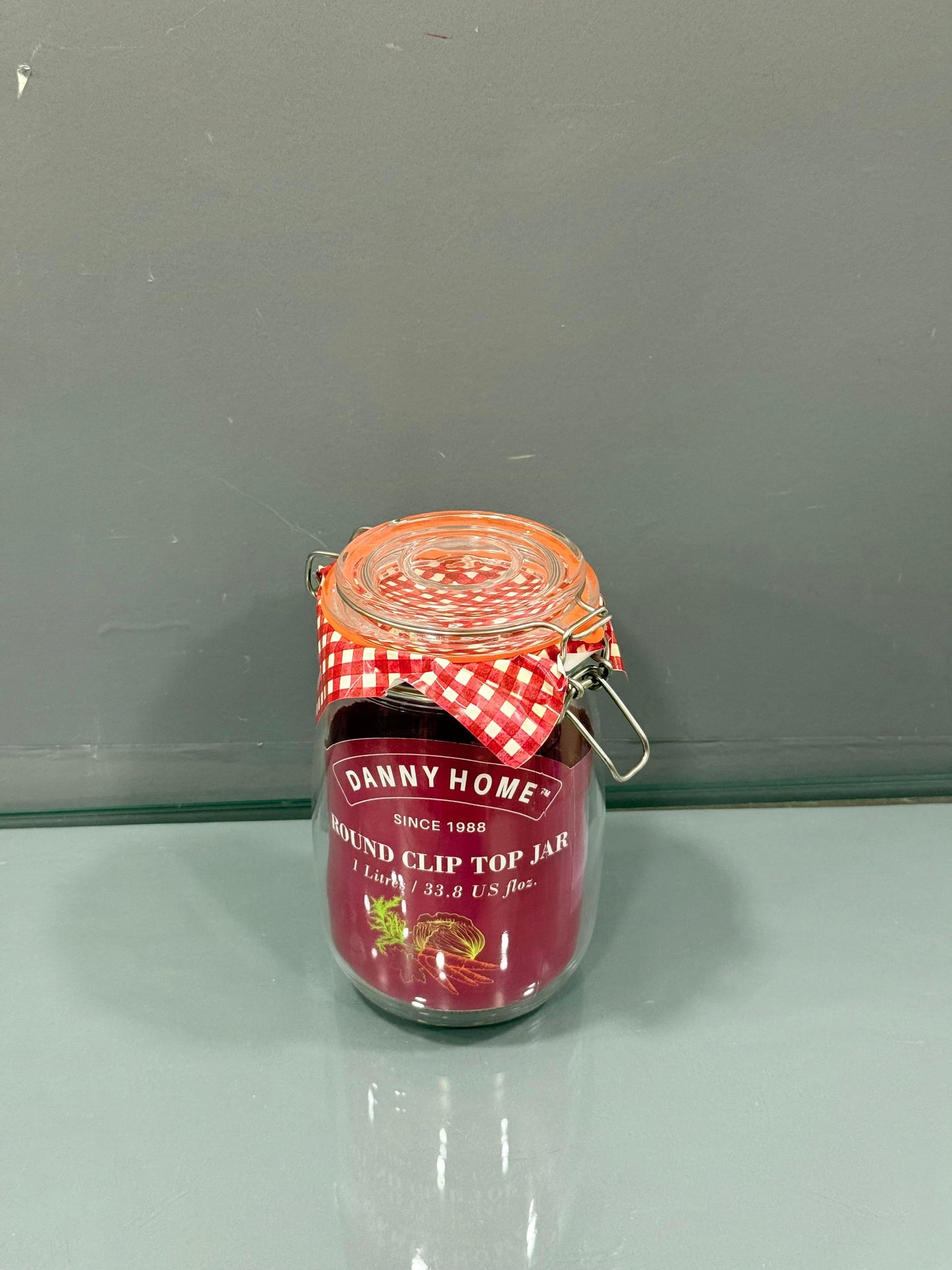 Danny Home Round Clip Top Glass Storage Jar Collection
