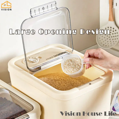 Timed Large-Capacity Rice & Grain Storage Container - My Store