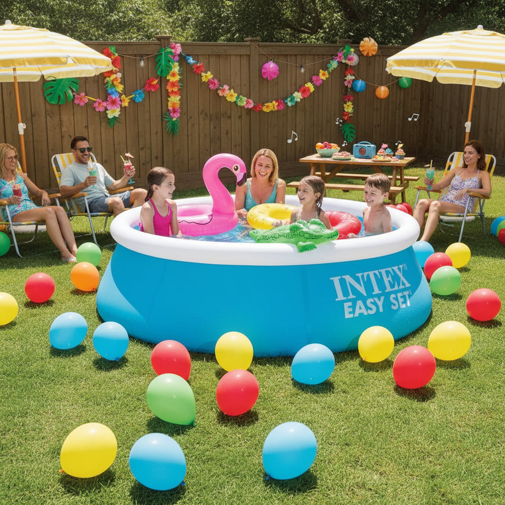 Intex Easy Set Inflatable Swimming Pool – 6ft x 20in (183 x 51 cm)