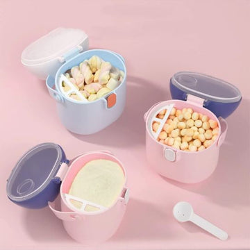 Portable Baby Food Container With Scoop, Food Storage Case for Travel Outdoor