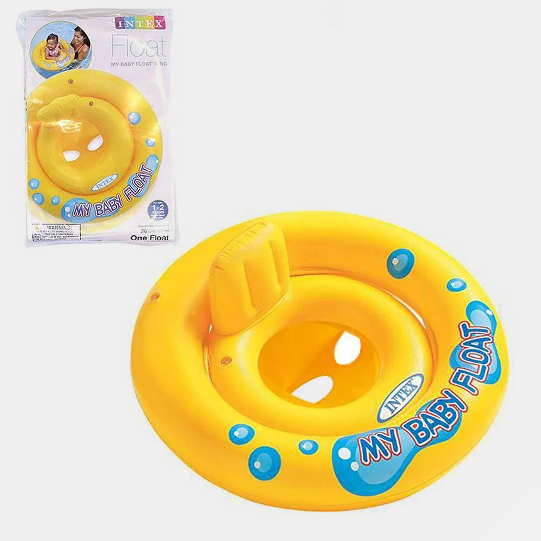 INTEX My Baby Float – Inflatable Baby Pool Float with Backrest (67cm)