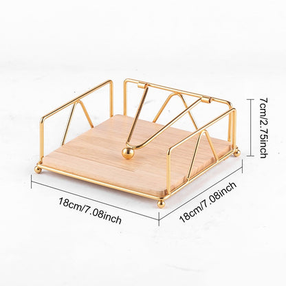 Modern Metal Napkin & Tissue Holder with Weighted Arm