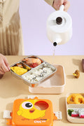 Super Chicken 3-Compartment Stainless Steel Lunch Box - My Store