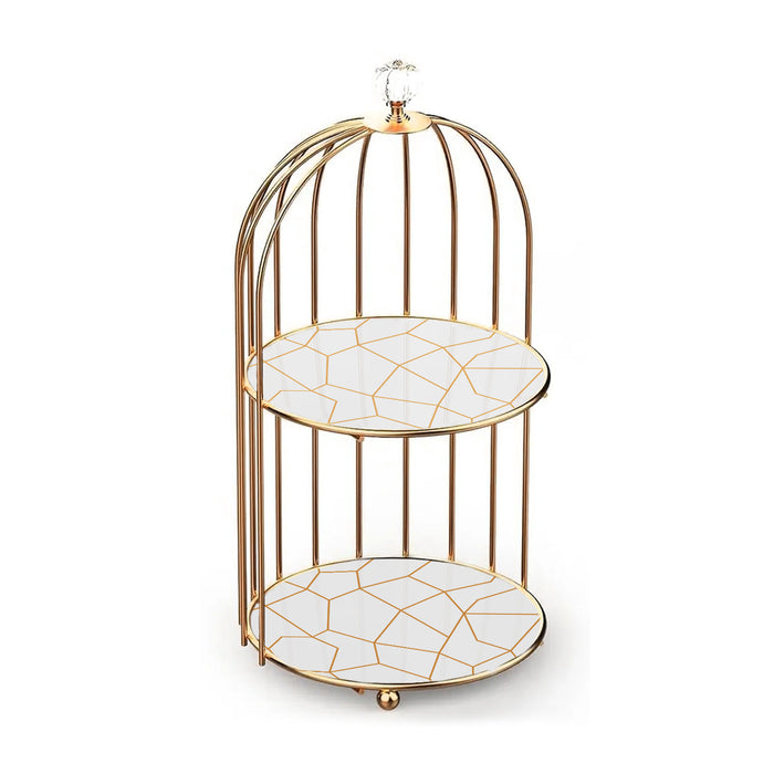 2-Tier Golden Vanity Cage - My Store