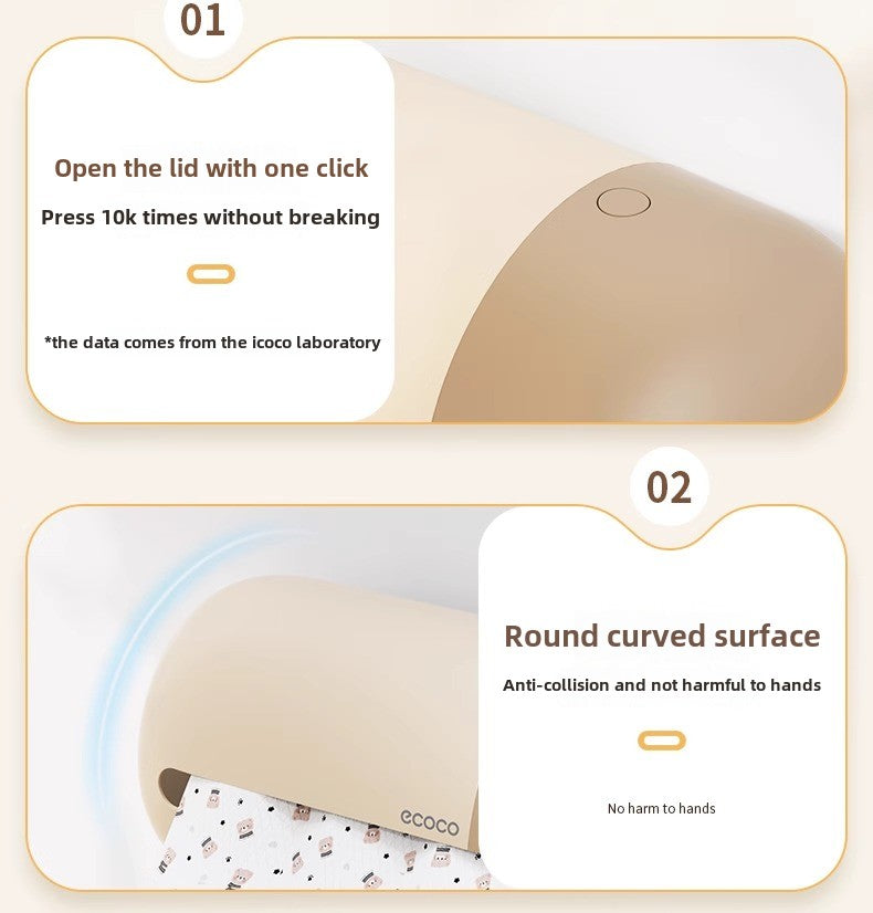 ECOCO Multi-Functional Wall-Mounted Tissue Box with Tissue inside - My Store