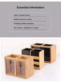 Bamboo Cutlery Holder Organizer - My Store