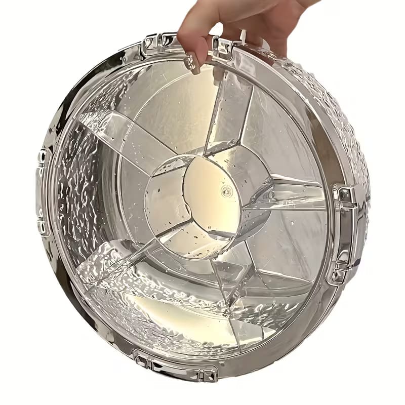 Premium Divided Acrylic Snack Box with Bear Handle - My Store