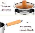 Stainless Steel Deep Fryer Pot with Strainer Basket & Glass Lid - My Store