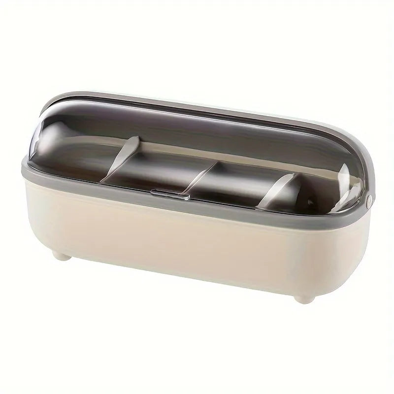 1 Set Seasoning Box - Multigrid spice Organizer With Lid