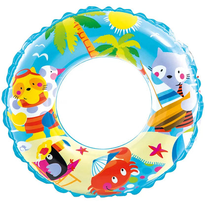 Intex 24" Transparent Inflatable Swim Ring – Model 59242