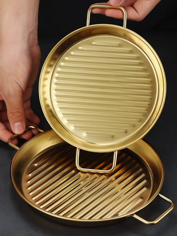 Golden Steak Style Serving Platters - My Store
