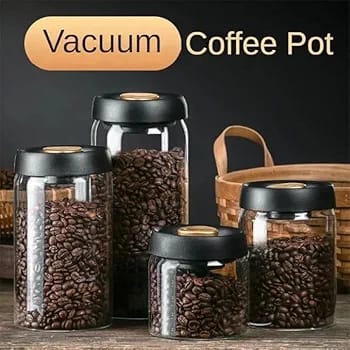 Premium Press-Button Vacuum Sealed Glass Jar - My Store