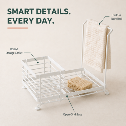 Compact Kitchen Sink Caddy Organizer
