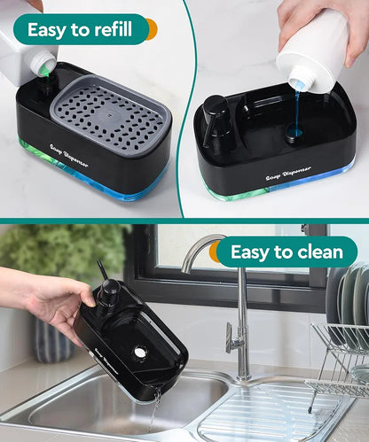 3-in-1 Multi-Functional Kitchen Soap Dispenser Set - My Store