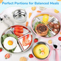 6-Piece Stainless Steel & Silicone Baby Feeding Set - My Store
