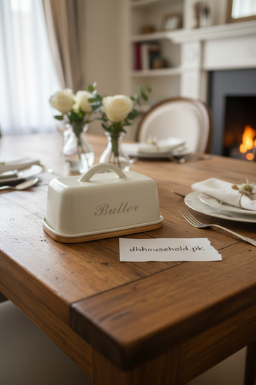 Butter Dish with Bamboo Base - My Store