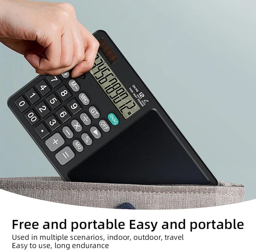 12-Digit Desktop Calculator with LCD Handwriting Notepad - My Store