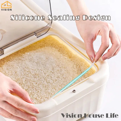 Timed Large-Capacity Rice & Grain Storage Container - My Store