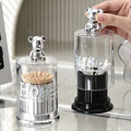 2 Pcs Bear Topped Transparent Organizer - My Store