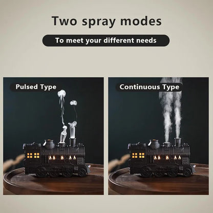 Retro Train Humidifier With Light