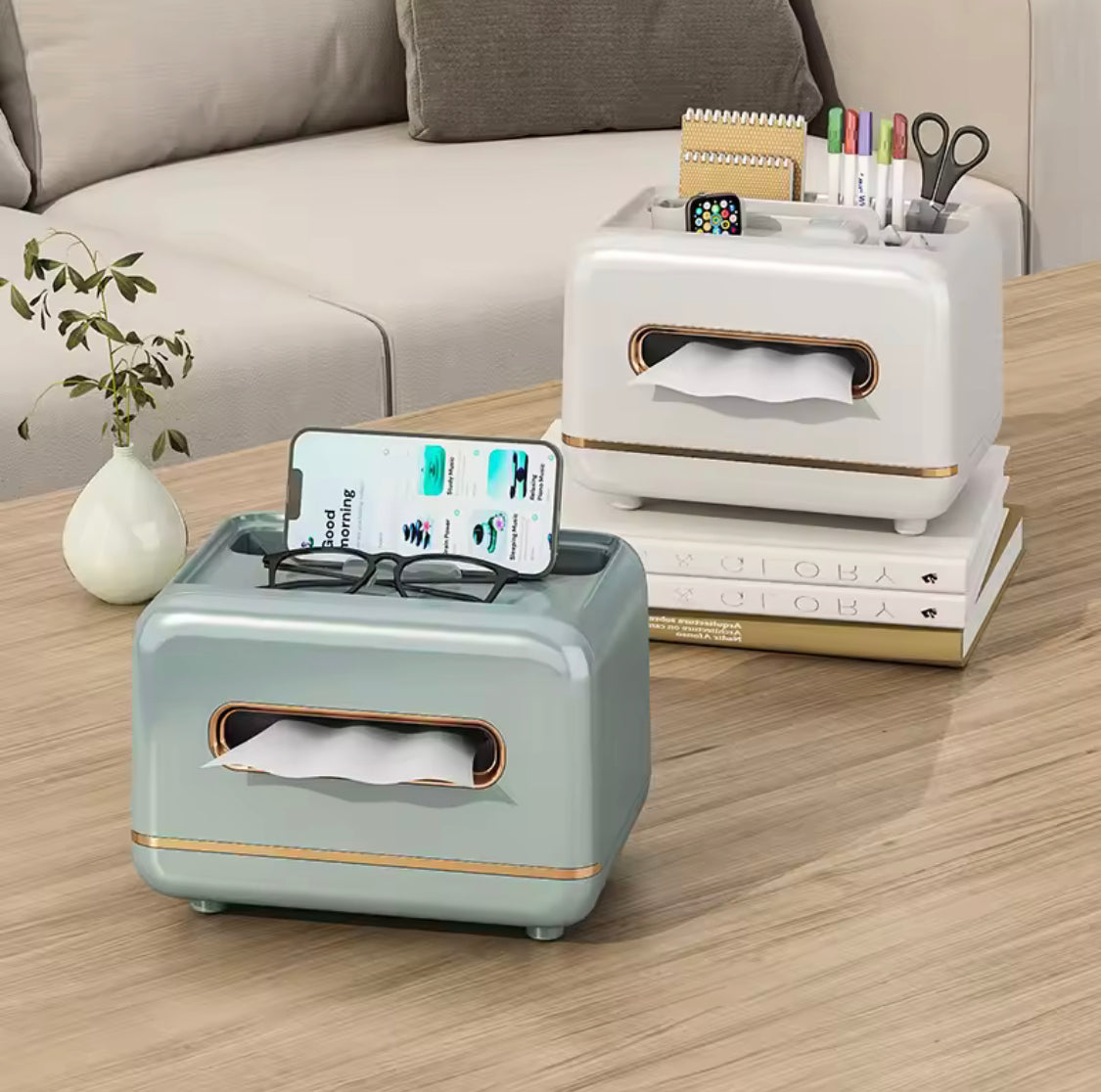 Elegant & Multifunctional Tissue Dispenser with Magnetic Switch