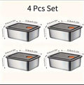 4-Piece Stainless Steel Airtight Container Set - My Store