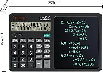 12-Digit Desktop Calculator with LCD Handwriting Notepad - My Store
