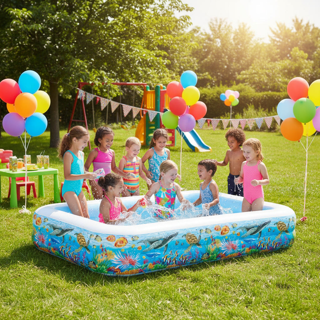 INTEX Tropical Reef Family Inflatable Pool (120" x 72" x 22")