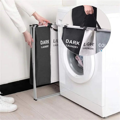 3-Compartment Foldable Laundry Organizer – X-Frame Design - My Store